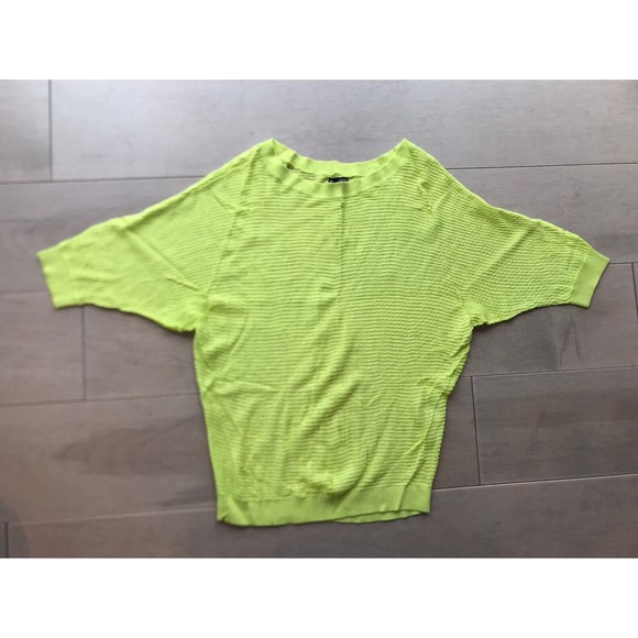 lot of 5 vtg crochet sweaters Express Aeropostale S M blue orange gray green - Picture 5 of 7